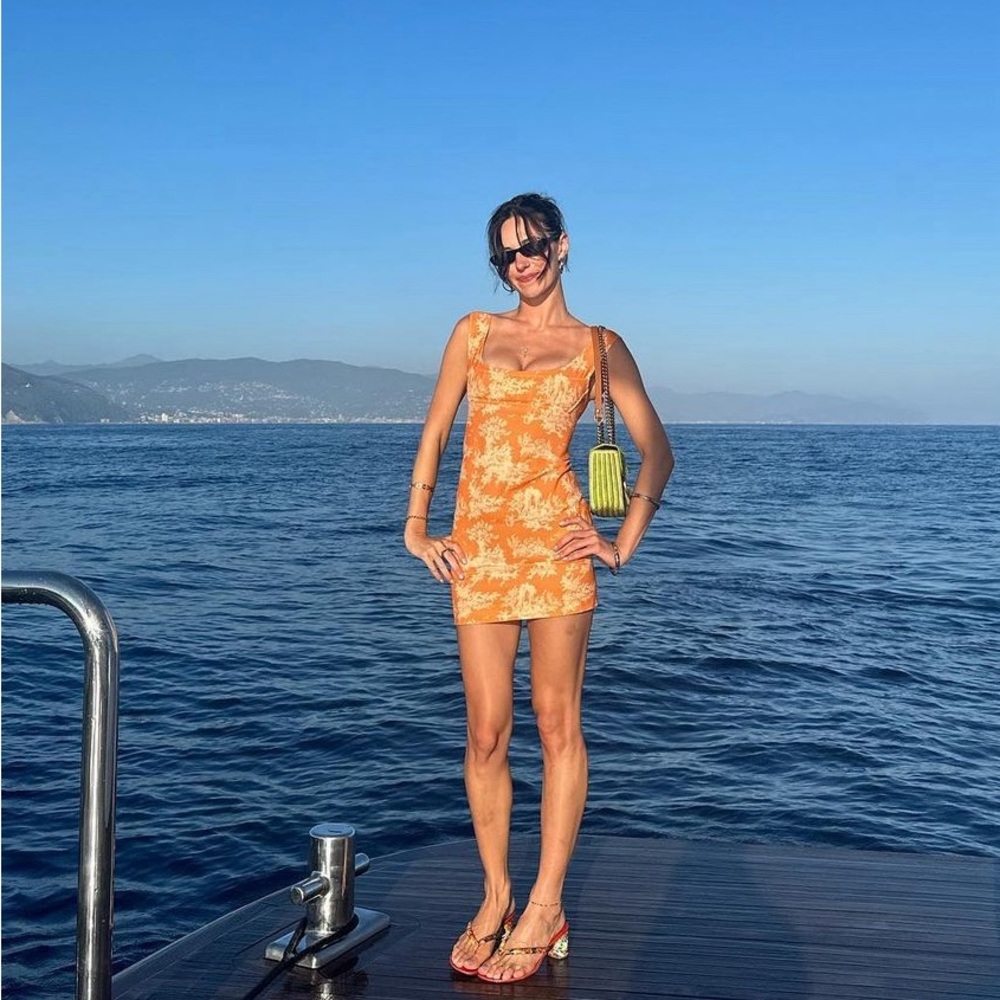 Miaou Vivi minidress in Clementine